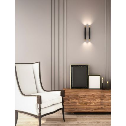Open Design OR84573 - Настенно осветително тяло Q 2xG9/3,5W/230V черно/златисто