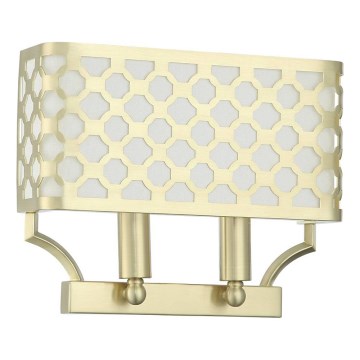 Open Design OR84603 - Стенно осветително тяло VERNO 2xE14/12W/230V месинг