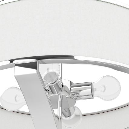 Open Design OR84801 - Полилей на тръба GERDO 4xE27/12W/230V блестящ хром/бяло