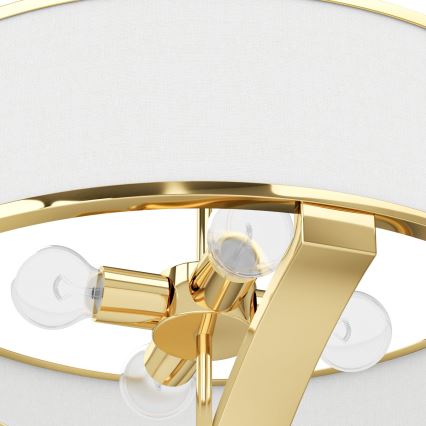 Open Design OR84825 - Полилей на тръба GERDO 4xE27/12W/230V златист/бял