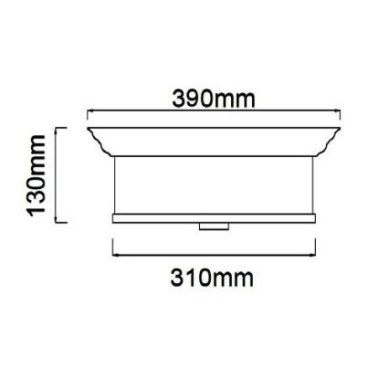 Open Design OR84863 - Плафон FAMBURO 3xE14/12W/230V Ø 31 см лъскав хром