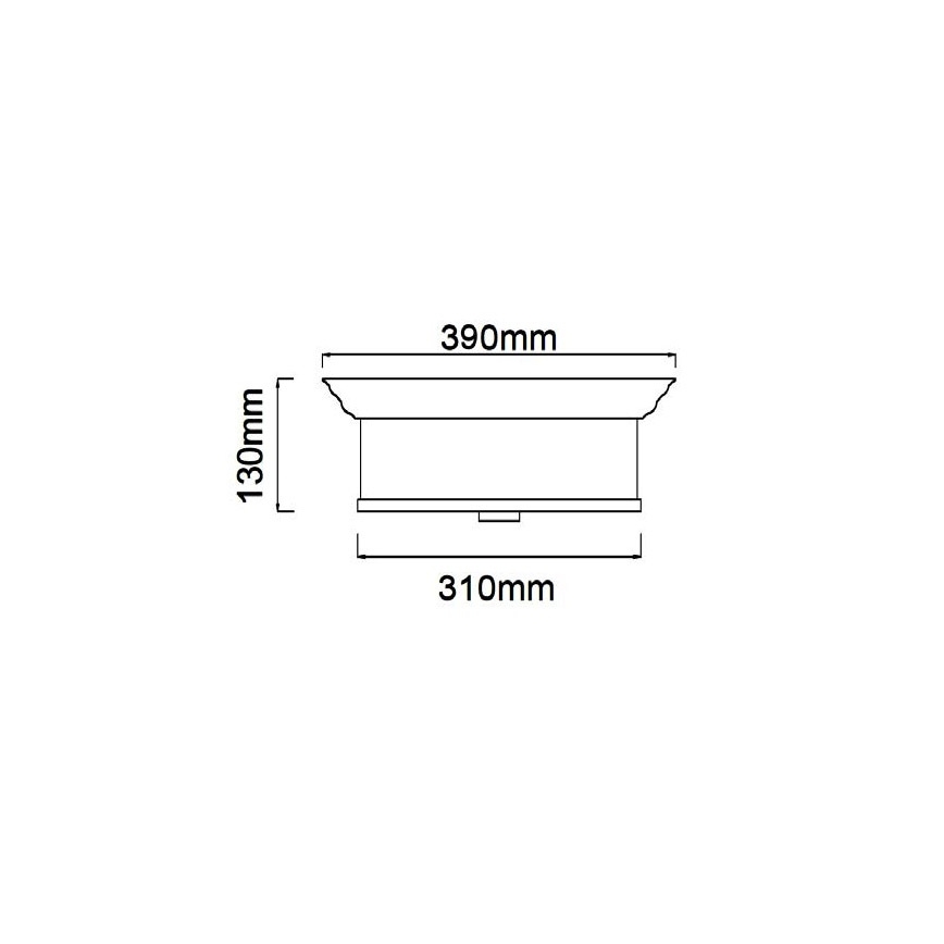 Open Design OR84863 - Плафон FAMBURO 3xE14/12W/230V Ø 31 см лъскав хром