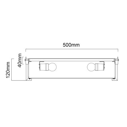 Open Design OR84924 - Таванно осветително тяло ROMI 4xE14/12W/230V, диаметър 50 см, лъскав хром
