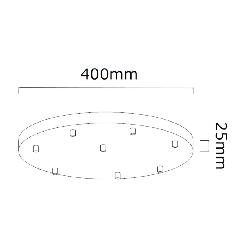 Open Design OR85334 - Полилей с кабелно окачване ERO 8xG9/8W/230V, златист