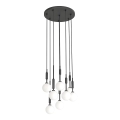 Open Design OR85341 - Подвесен полилей на кабел ERO 8xG9/8W/230V, черен