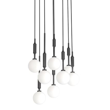 Open Design OR85341 - Подвесен полилей на кабел ERO 8xG9/8W/230V, черен
