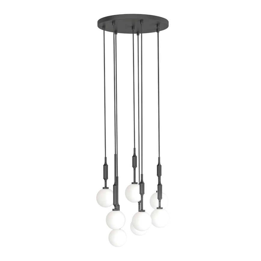 Open Design OR85341 - Подвесен полилей на кабел ERO 8xG9/8W/230V, черен