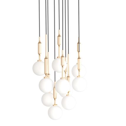 Open Design OR85365 - Златен полилей на кабел ERO 10xG9/8W/230V