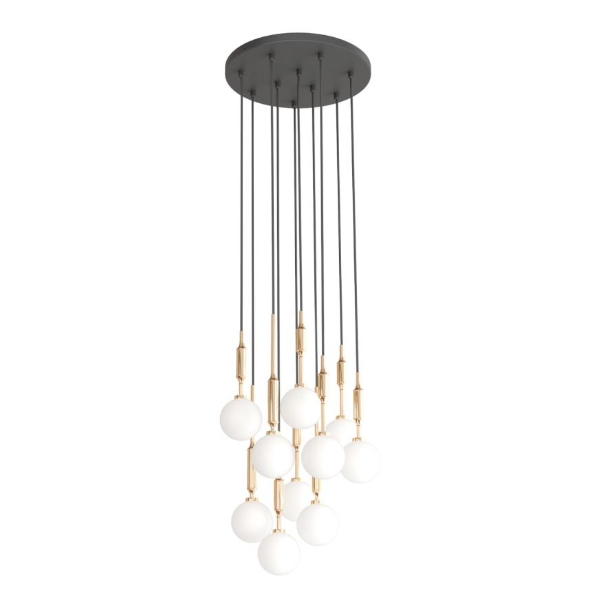 Open Design OR85365 - Златен полилей на кабел ERO 10xG9/8W/230V
