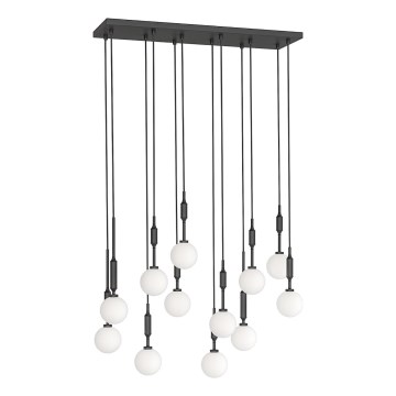 Open Design OR85464 - Подвесен полилей ERO на кабел 12xG9/8W/230V, черен