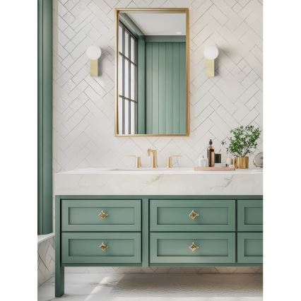 Open Design OR85532 - Стенно осветително тяло за баня BOLETTA 1xG9/8W/230V IP44 месинг