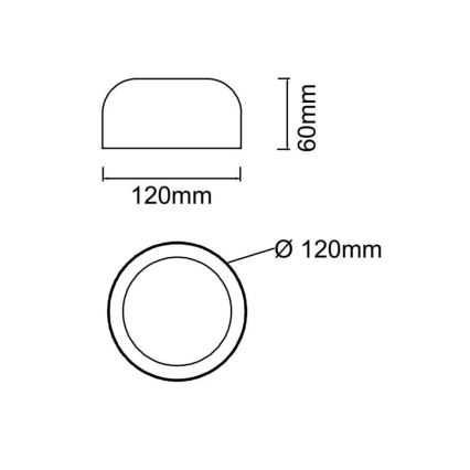 Open Design OR85884 - LED таванно осветително тяло CEDRONE LED/8W/230V 3000/4500/6500K Ø 12 см бяло