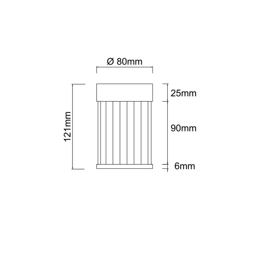 Open Design OR86102 - Спот FIATTO 1xG9/8W/230V, черен