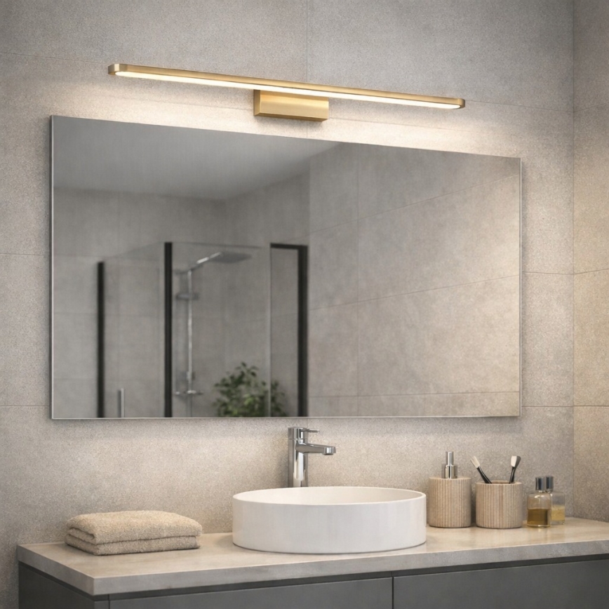 Open Design OR86140 - LED осветително тяло за огледало за баня LUCE LED/12W/230V 3000/4500/6500K 91,5 cm IP44 месинг