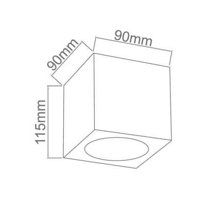 Open Design OR86300 - Точково осветително тяло CUBO 1xG9/8W/230V черно/розово злато