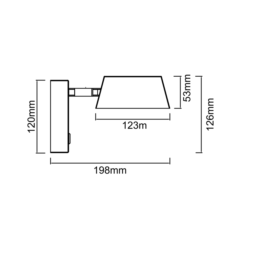 Open Design OR86539 - LED стенен аплик TIMO, LED/6W/230V, 3000/4500/6500K, месинг