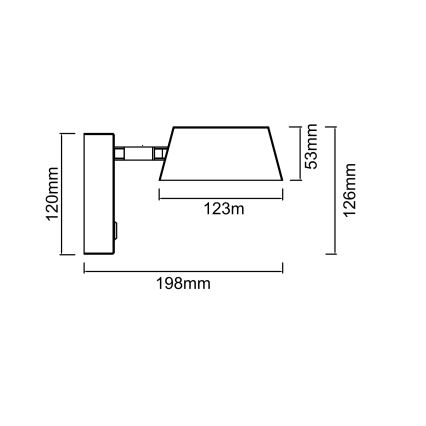 Open Design OR86546 - LED стенна лампа TIMO LED/6W/230V 3000/4500/6500K бежова