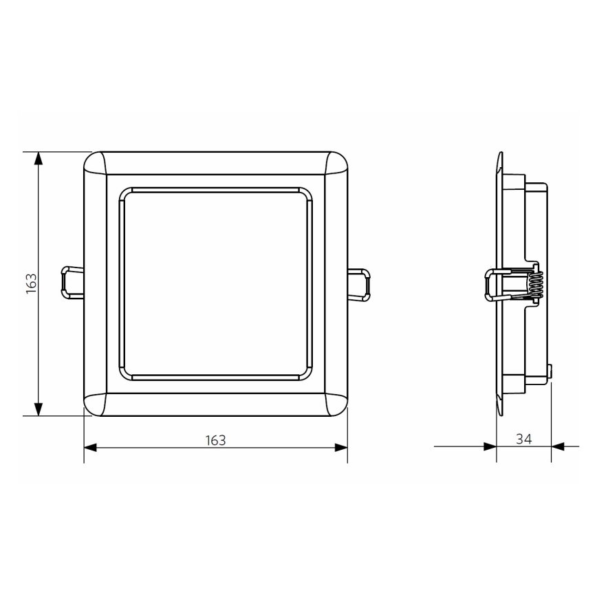 Opple 26664 - LED Лампа за окачен таван на баня LED/12W/230V 3000K IP44