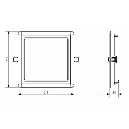 Opple 26666 - LED Лампа за вграждане в баня LED/24W/230V 3000K IP44