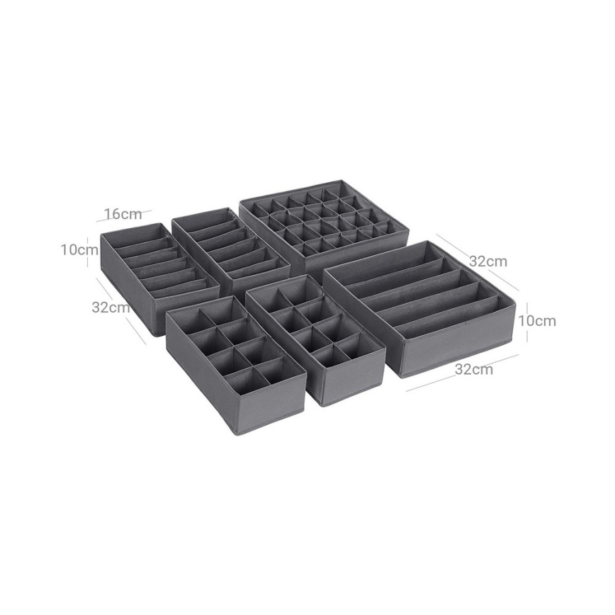 Органайзер за бельо за чекмедже GRANT сив