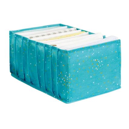 Органайзер за дрешник 40x15x14 см тюркоаз