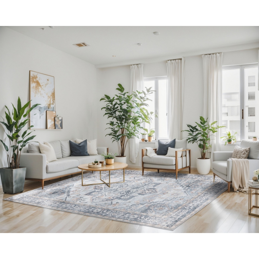 Ориенталски килим DOVE-VINTAGE, 120x170 см, 2600 g/m2, сив