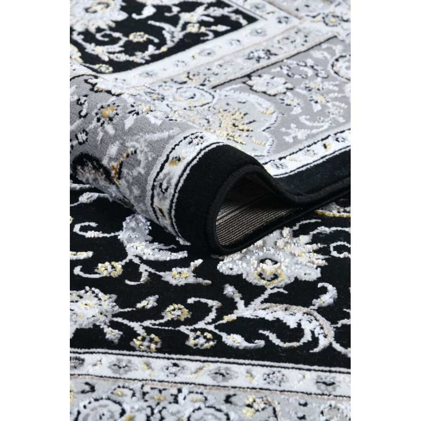 Ориенталски килим GRECE 120x170 cm 2150 g/m2 черно/сиво/бяло