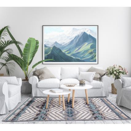 Ориенталски килим NEPAL 200x280 см син/сив/кремав