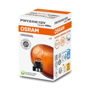 Оригинална автомобилна крушка ORIGINAL WP3.3X14.5-4 PSX PWY24W/24W/12V - Osram