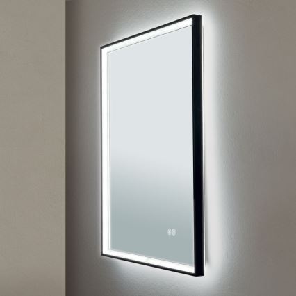 LED стенено огледало за баня с подгряване и вградено осветление FRAME LED/48W/230V 3000/4000/6000K 60x45 cm IP44