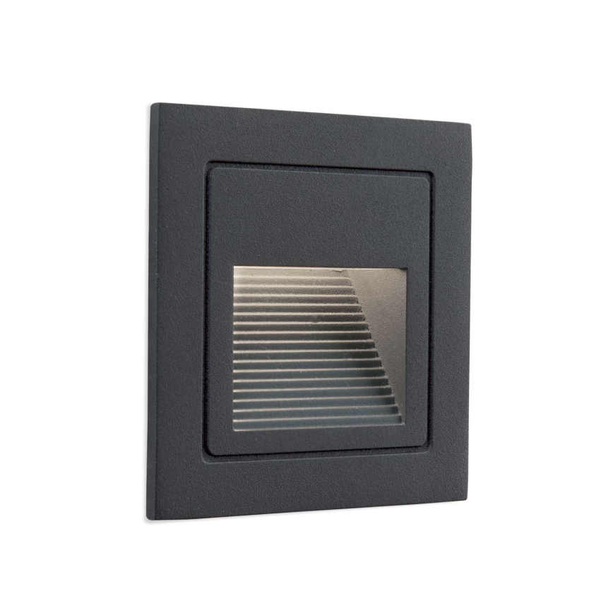 LED Лампа за вграждане LORO LED/2W/230V IP65 антрацит