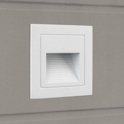 LED Вградена лампа LORO LED/2W/230V IP65 бяла