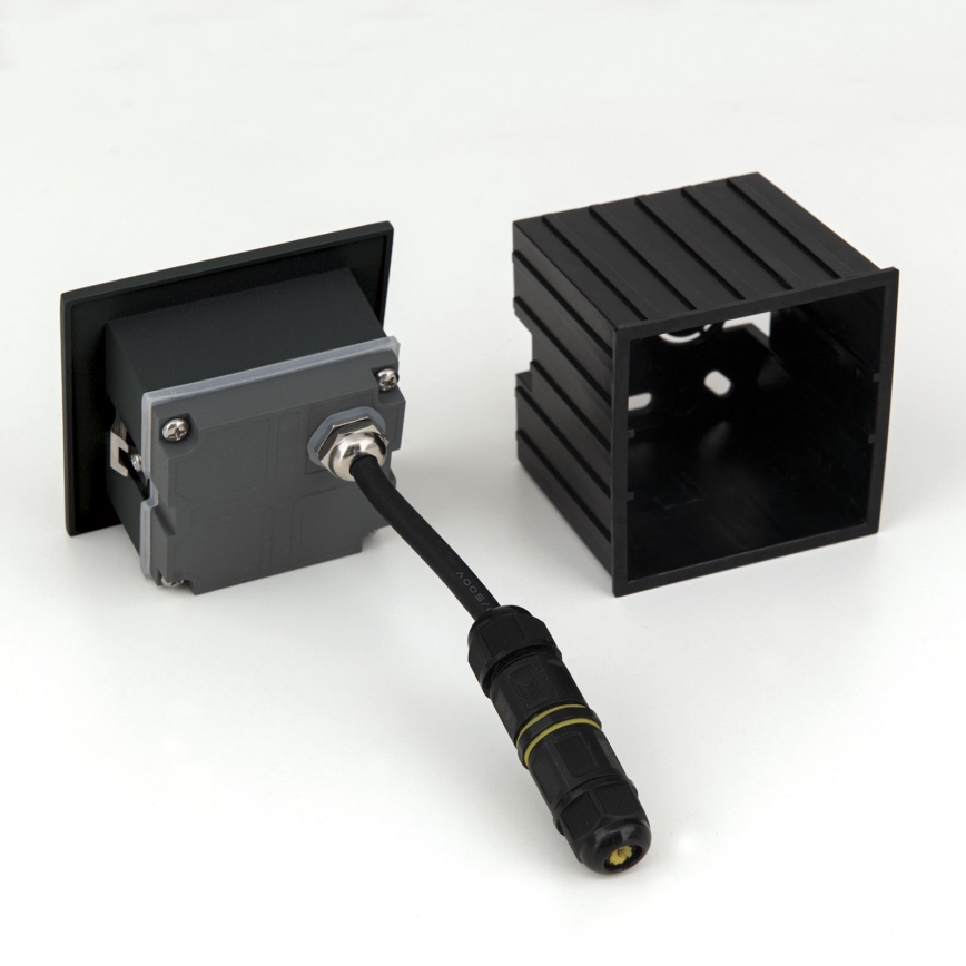 LED Вградена лампа LORO LED/2W/230V IP65 черен