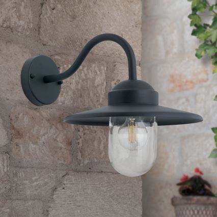 Екстериорен аплик EDWARD 1xE27/60W/230V IP44 черен