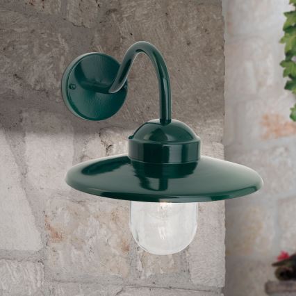 Екстериорен аплик EDWARD 1xE27/60W/230V IP44 зелен