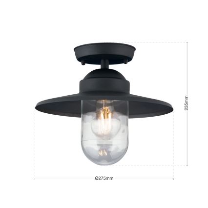 Екстериорен полилей за повърхностен монтаж EDWARD 1xE27/60W/230V IP44 черен