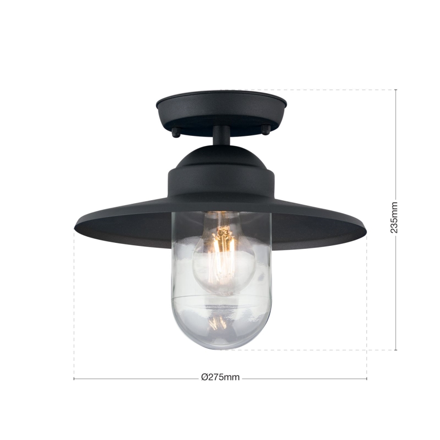 Екстериорен полилей за повърхностен монтаж EDWARD 1xE27/60W/230V IP44 черен