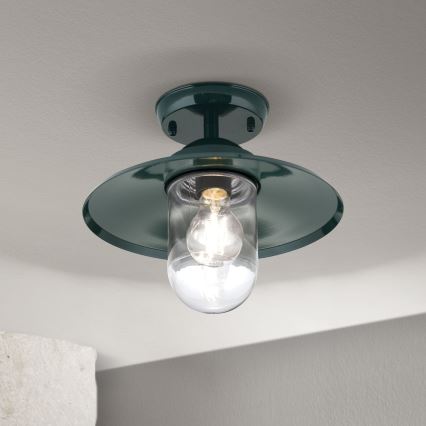 Екстериорен полилей за повърхностен монтаж EDWARD 1xE27/60W/230V IP44 зелен