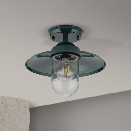Екстериорен полилей за повърхностен монтаж EDWARD 1xE27/60W/230V IP44 зелен