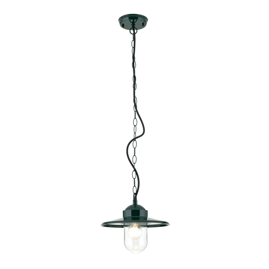 Екстериорна висяща лампа EDWARD 1xE27/60W/230V IP44 зелен