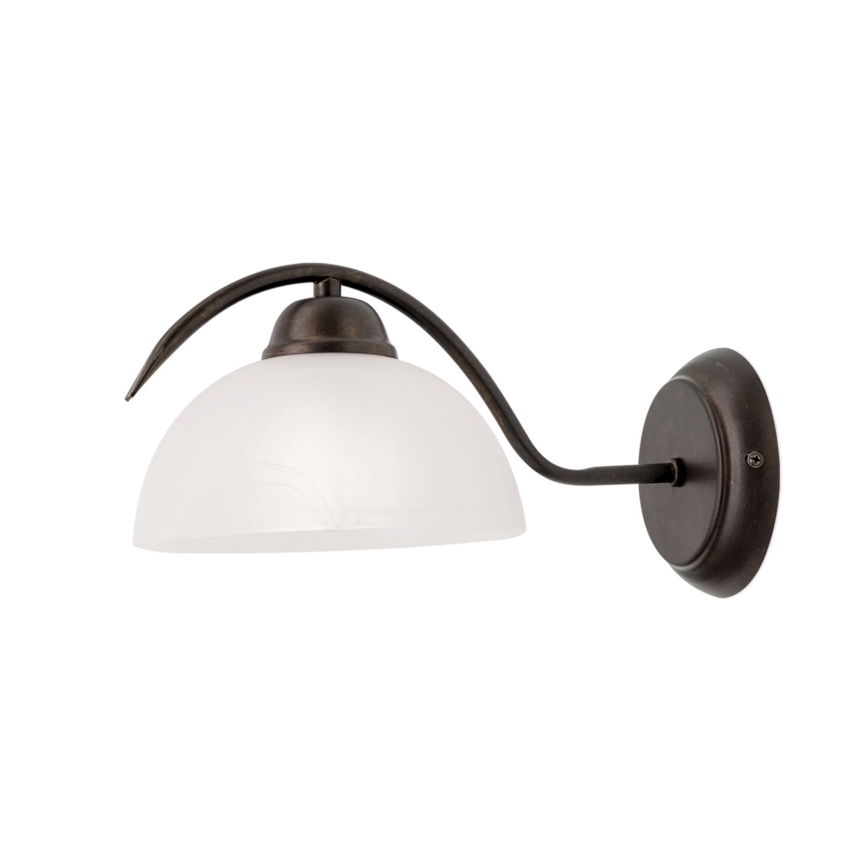 Аплик RULA 1xE27/40W/230V бял/бронзов