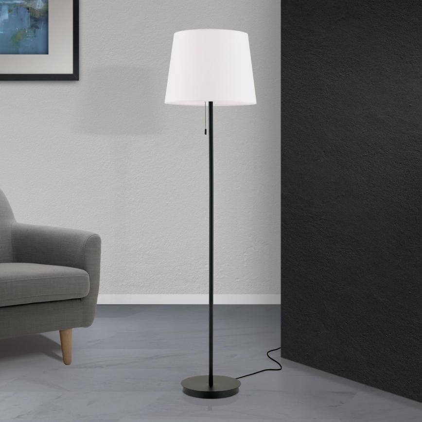 Лампион LUDWIG 1xE27/40W/230V бял/черен