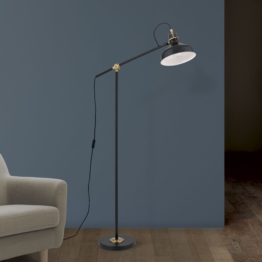 Лампион SCHILLER 1xE27/40W/230V черен/бронзов