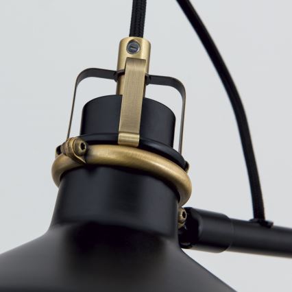 Лампион SCHILLER 1xE27/40W/230V черен/бронзов