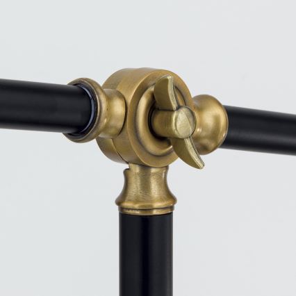 Лампион SCHILLER 1xE27/40W/230V черен/бронзов