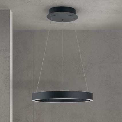 Димируема LED люстра на кабел KOLK LED/40W/230V 2700/3000/4000K диам. 40 см, черна