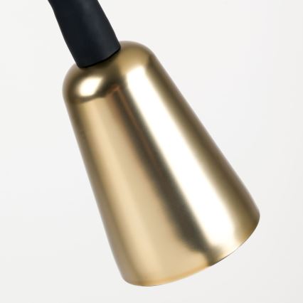 Димируема гъвкава настолна лампа DOTTY 1xGU10/10W/230V черна/месинг