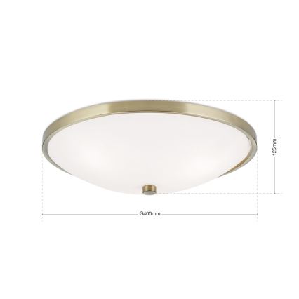 Плафон AIDA 3xE27/60W/230V Ø 40 см месинг