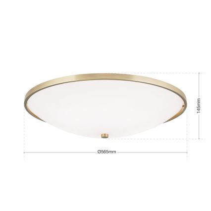 Плафон AIDA 5xE27/60W/230V Ø 56,5 см месинг