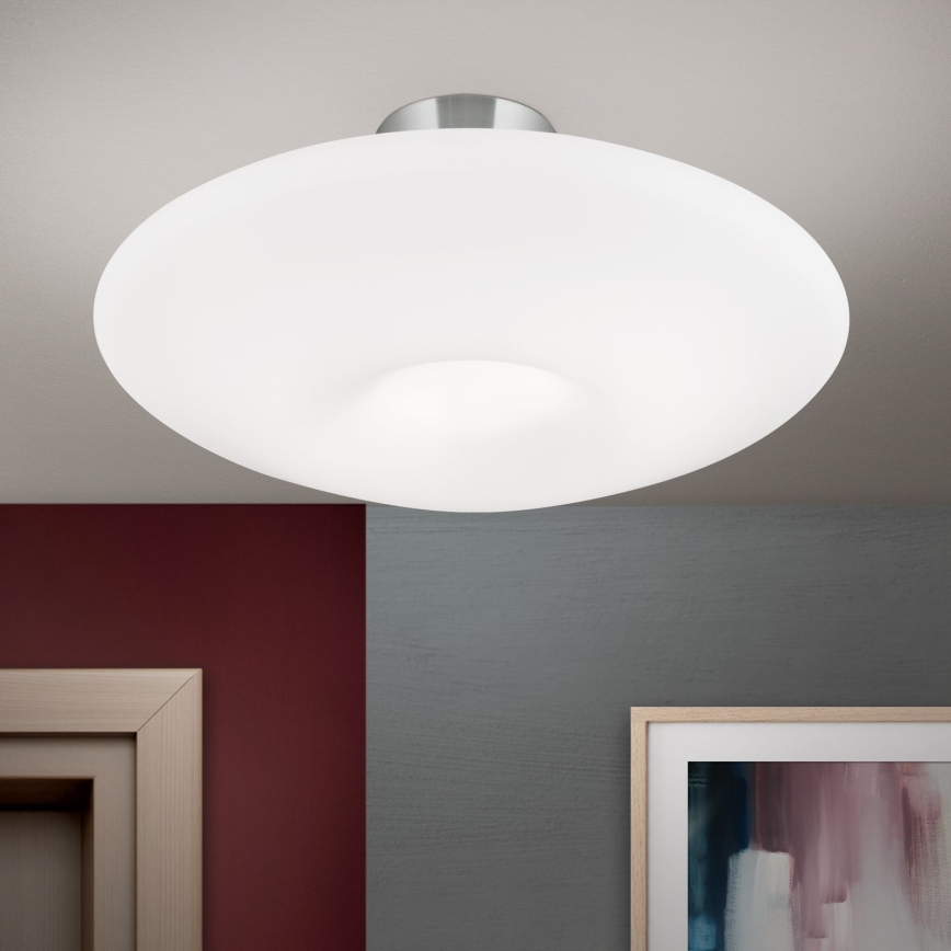 Плафон BLANC 2xE27/60W/230V Ø 49 см матов хром
